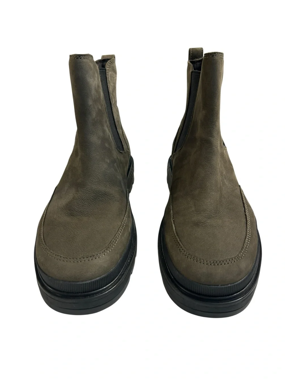 Timberland GreenStride Chelsea Lug Sole Leather Ankle Boots Gray Taupe Size 9.5